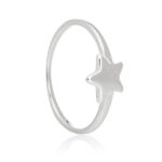 Anel de Prata 925 Estrela Lisa