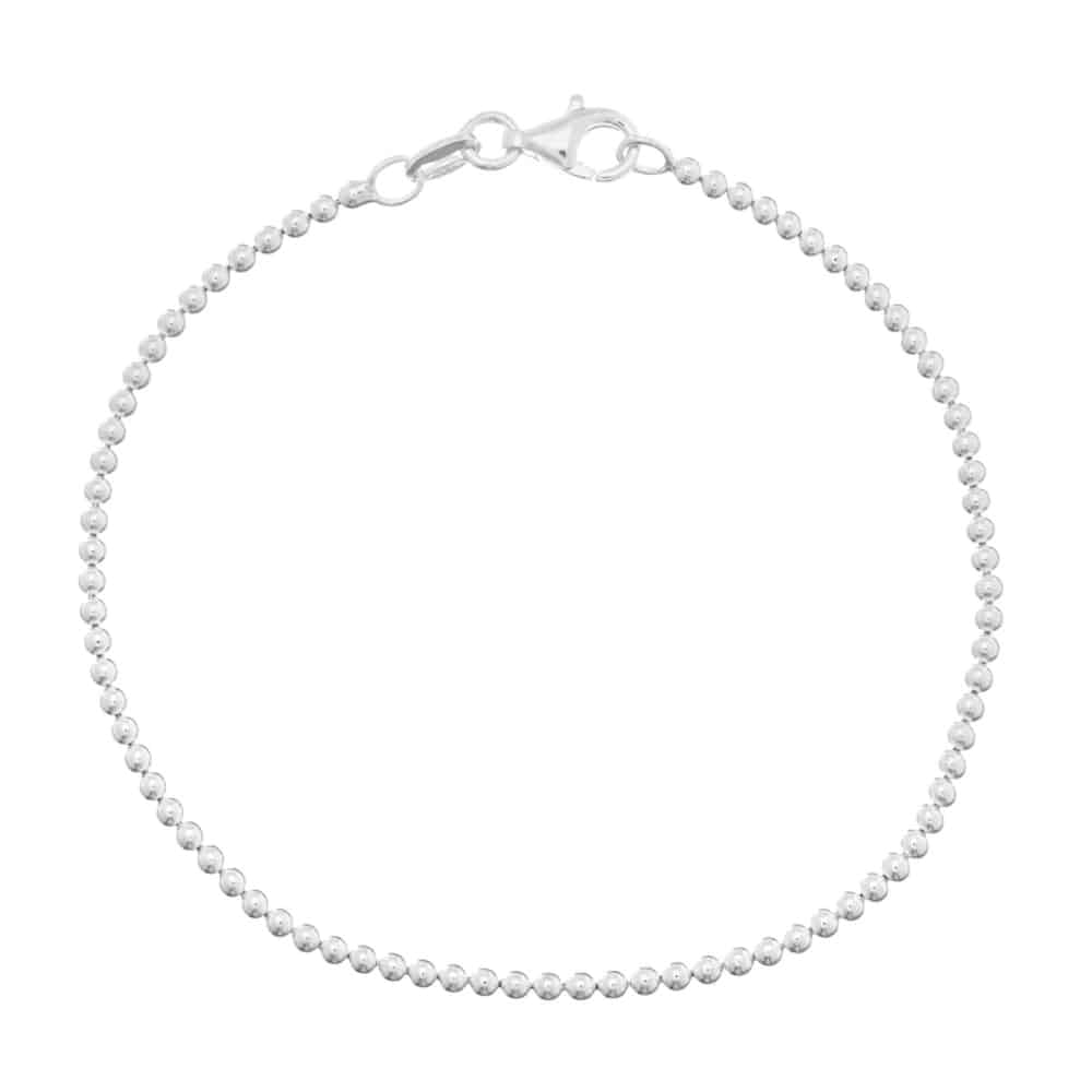 9c9570a0ab13d50aa0c6e7075f2377fb.jpg Pulseira de prata 925 bolinhas ligadas 2 mm - Imagem 1