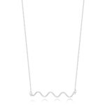 Colar de prata 925 fio ondulado