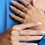 Anel de prata 925 pedra retangular zircônia cristal - Imagem 2