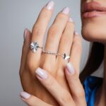 Anel de prata 925 orgânico gota - Imagem 2