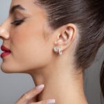 Brinco de prata 925 círculo todo cravejado com zircônias - Imagem 2