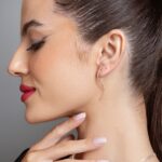 Brinco de prata 925 onda longa - Imagem 4