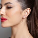 Brinco de prata 925 onda longa - Imagem 3