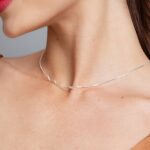 Colar de prata 925 fio ondulado - Imagem 3