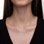 Colar de prata 925 fio ondulado - Imagem 2