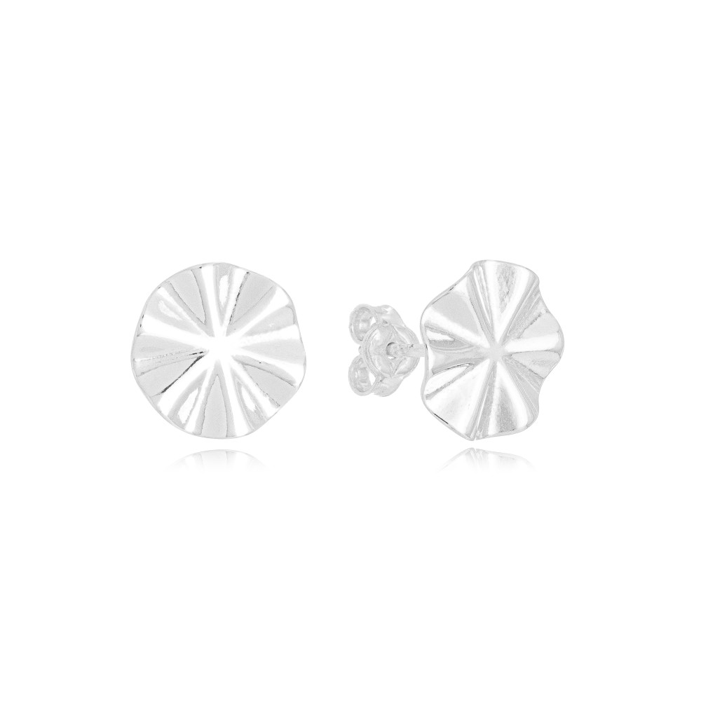 brinco-de-prata-organico-circulo Brinco de prata 925 orgânico círculo - Imagem 1