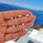 Piercing Pressão De Prata Rosa Claro - Imagem 2