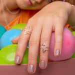 Anel De Prata 925 Ponta De Dedo Aro Triplo Corações - Imagem 2