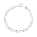Pulseira de prata 925 masculina Piastrine latinha 6mm