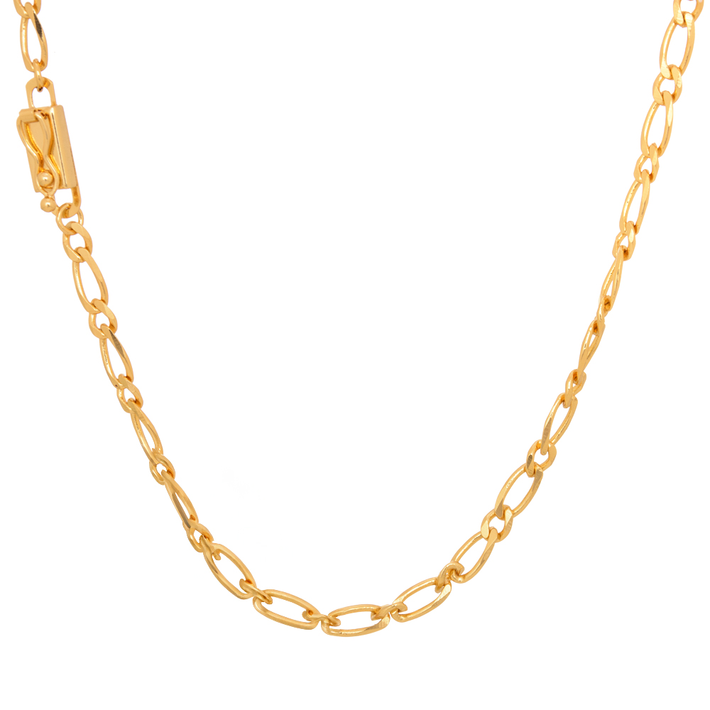 corrente-masculina-1x1-fecho-gaveta-4mm-banhada-a-ouro-18k Corrente masculina 1x1 fecho gaveta 4mm banhada a ouro 18K - Imagem 1