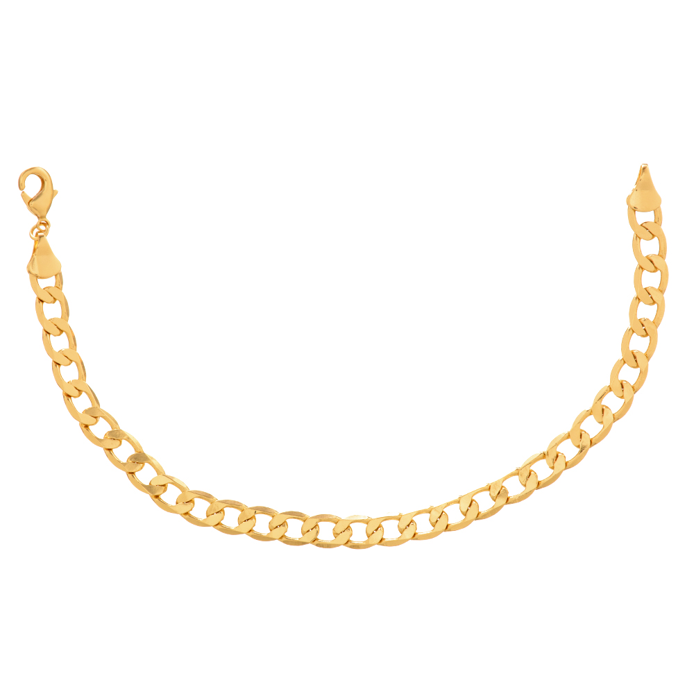 pulseira-masculina-groumet-grossa-6mm-banhado-a-ouro-18k Pulseira masculina Groumet grossa 6mm banhado a ouro 18K - Imagem 1