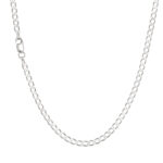 Corrente de prata 925 masculina Groumet 3mm 60cm