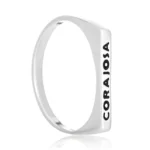 Anel de prata Corajosa