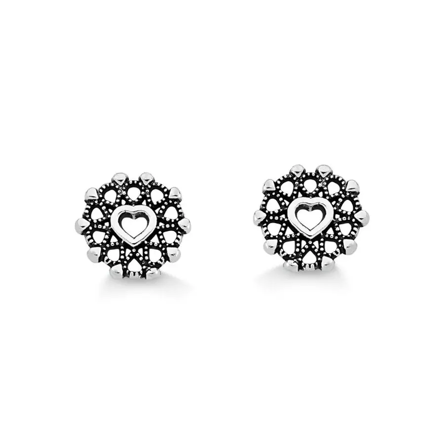 26b416047a79becc36ea7cd5426ba1df.webp Brinco de prata 925 envelhecido coração - Imagem 1