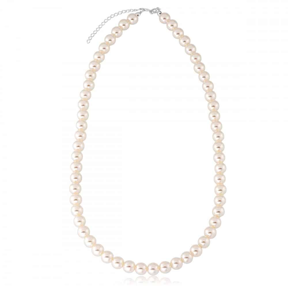 712cd96c2ee0cce22c0b4257194056f3.jpg Colar de prata 925 com pérolas 8 mm 47 cm + extensor - Imagem 1