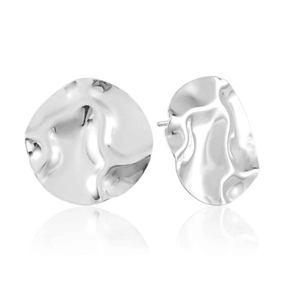 6480520b50b5944345d79f6f3041ae19.jpg Brinco de prata 925 círculo orgânico - Imagem 1