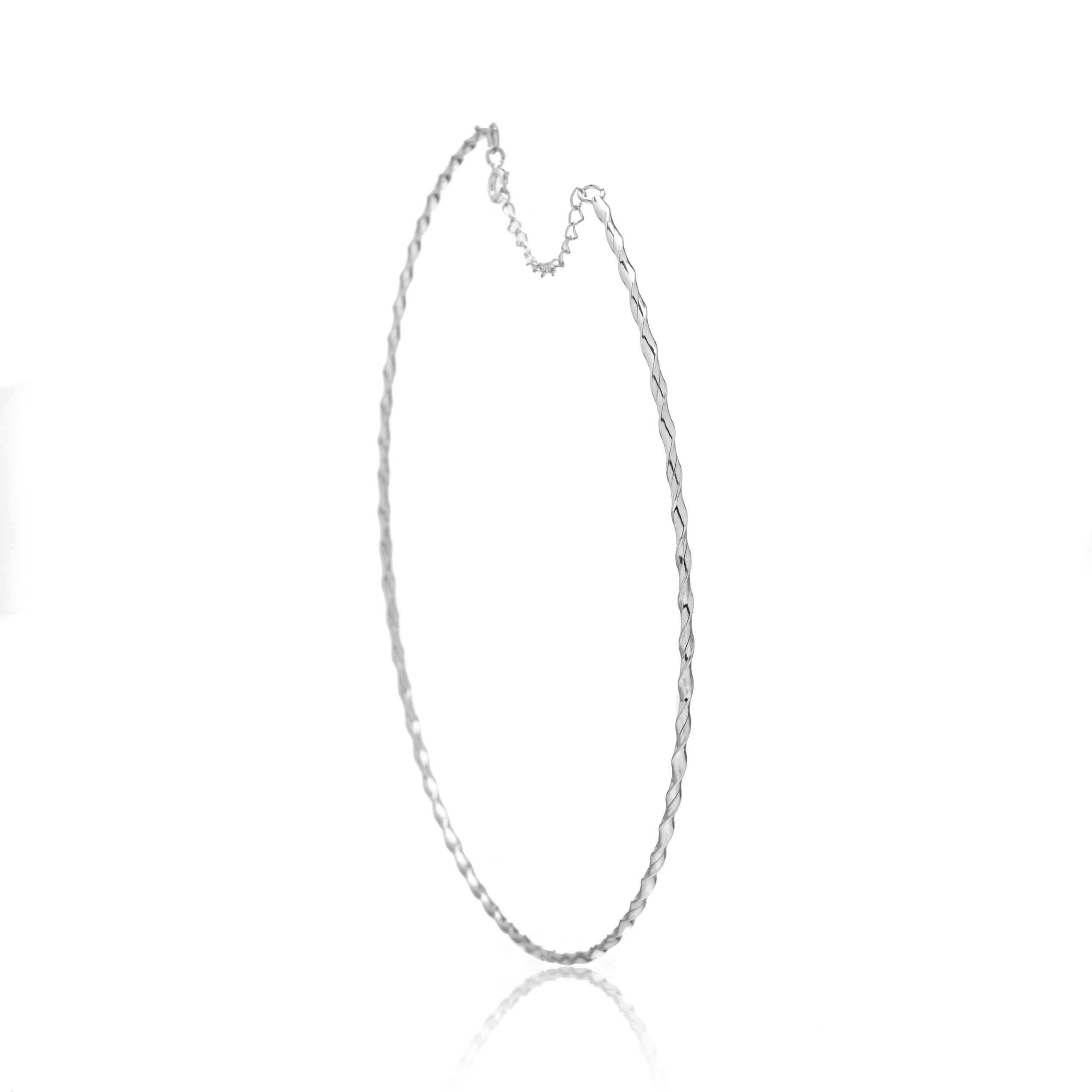 Lelo Teofilo Choker de prata 925 aro rígido fio levemente torcido - Imagem 1
