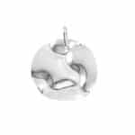 Pingente de prata 925 círculo orgânico