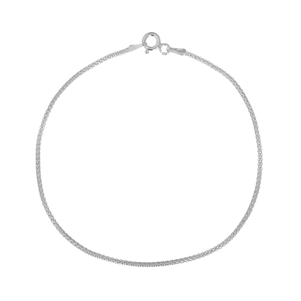 1c4204681a39b0c22e511303e4dd3c9a.jpg Pulseira de prata 925 pipoca fina - Imagem 1