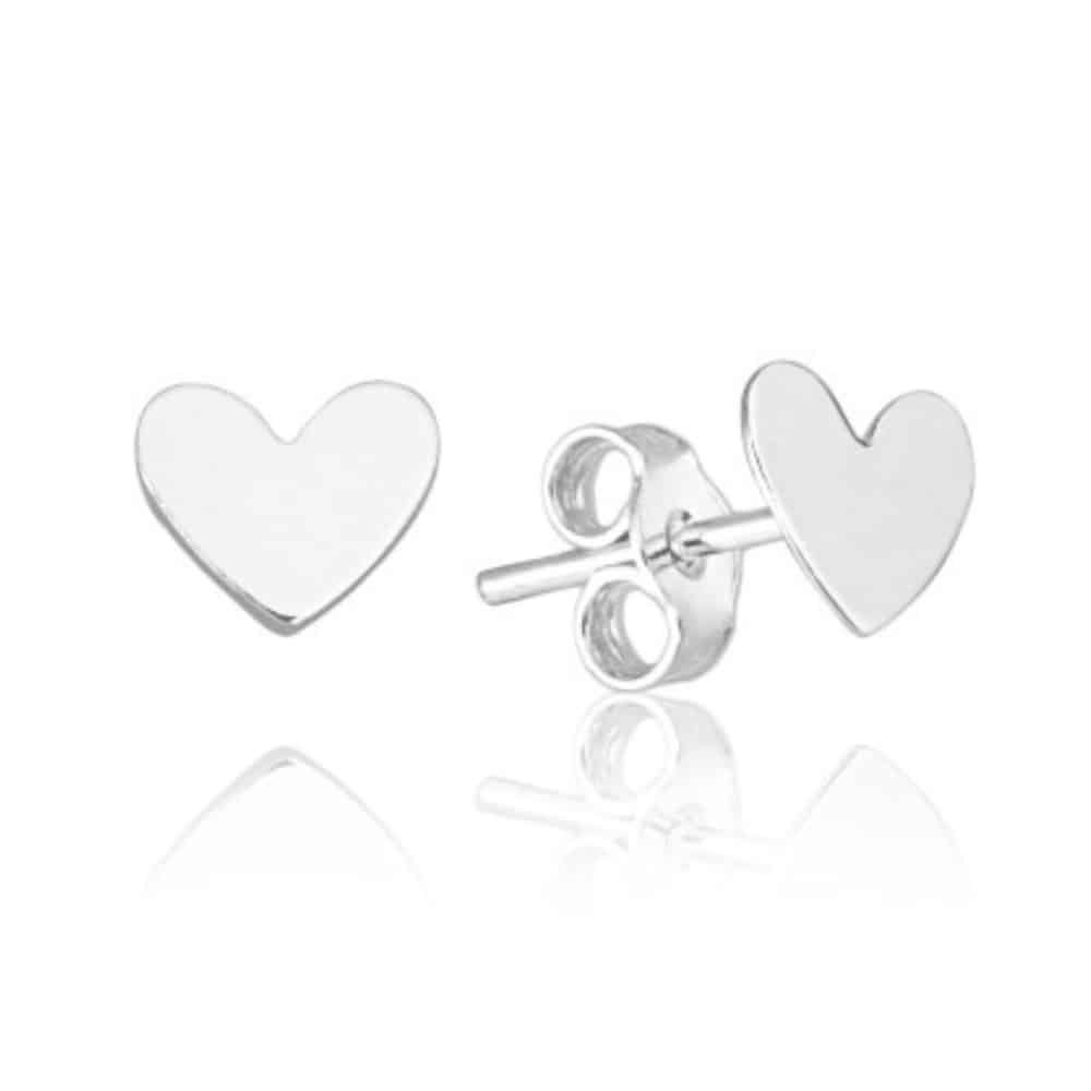23d10f752fff559733e436e8d2d7f542.jpg Brinco de prata 925 coração delicado mini - Imagem 1