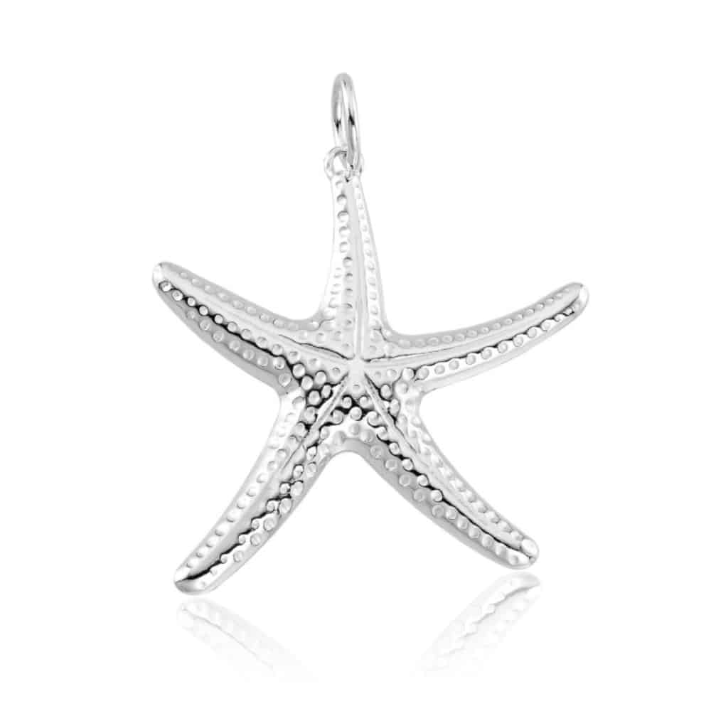 33d03399afa3b331ce76848f5e595e63.jpg Pingente de prata 925 estrela do mar trabalhado médio - Imagem 1