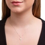 Pingente de prata 925 mini menina cabelo preso - Imagem 2